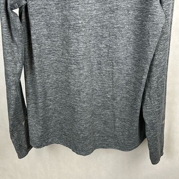 Nike Running 1/2 Zip Pullover Womens Fitted Sz Medium Gray Thumb Holes Half Zip - Picture 6 of 10